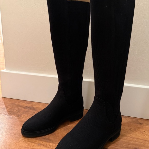 Rothy's The Tall Lug Boot - Onyx Black Size 6 - Picture 7 of 9